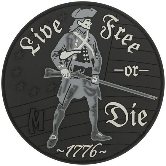 Maxpedition Patch mit Schriftzug „Live Free or Die“ SWAT