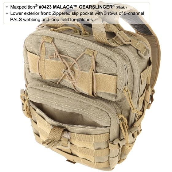 Maxpedition Malaga Gearslinger Rucksack Schwarz