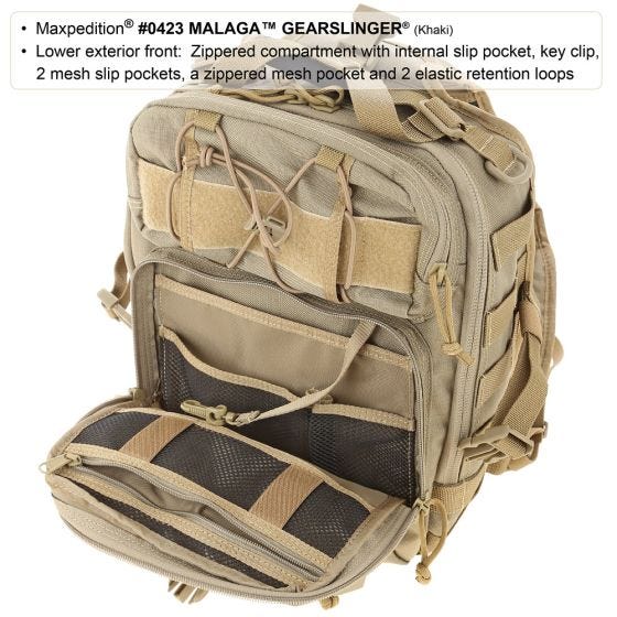Maxpedition Malaga Gearslinger Rucksack Schwarz