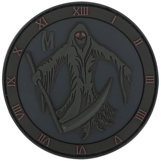 Maxpedition Patch Sensenmann Dunkelgrau