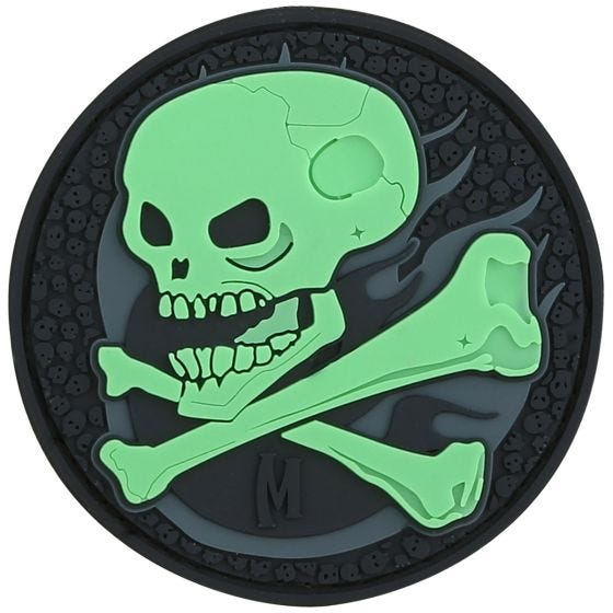 Maxpedition Patch Totenkopf Leuchtend im Dunkeln