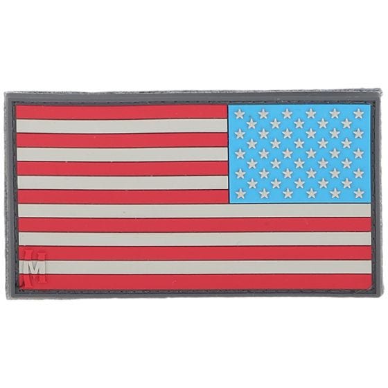 Maxpedition Patch Flagge der Vereinigten Staaten spiegelverkehrt Groß Farbig