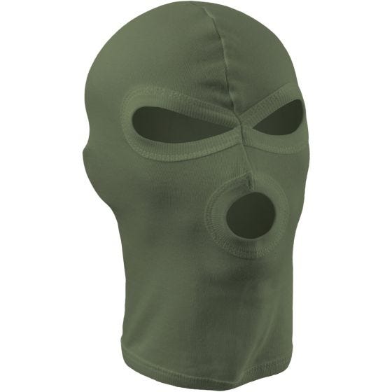 MFH Leichte 3-Loch-Sturmhaube aus Baumwolle OD Green