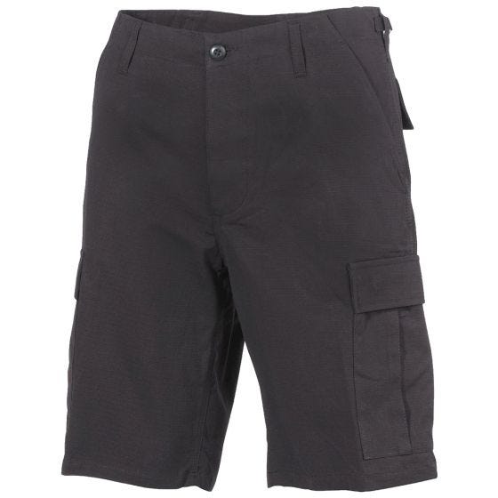 MFH US BDU Bermuda-Shorts Ripstop Schwarz