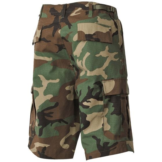 MFH US BDU Bermuda-Shorts Ripstop Woodland