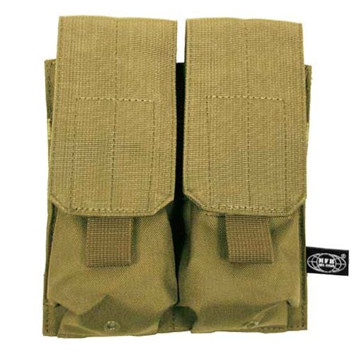 MFH M4/M16 Doppel-Magazintasche mit MOLLE-Befestigungssystem Coyote