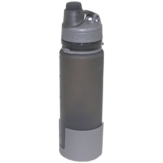 Fox Outdoor Trinkflasche zum Zusammenrollen Grau
