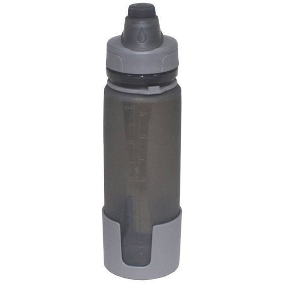 Fox Outdoor Trinkflasche zum Zusammenrollen Grau
