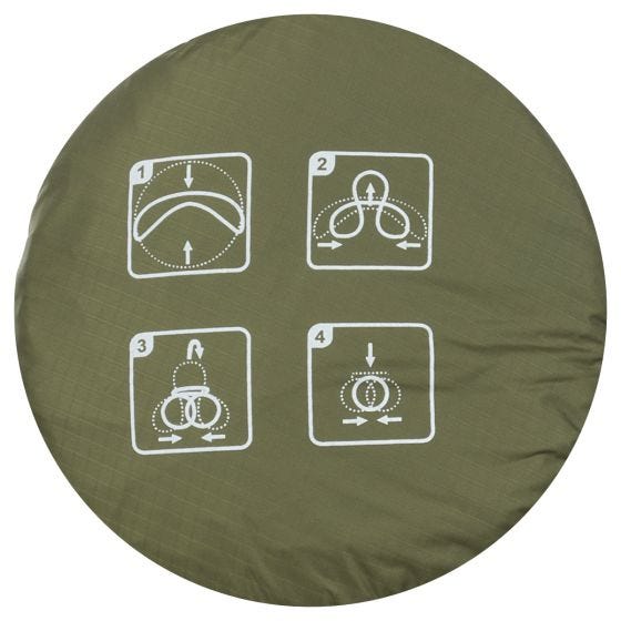MFH Faltbare Schüssel mit Tasche OD Green