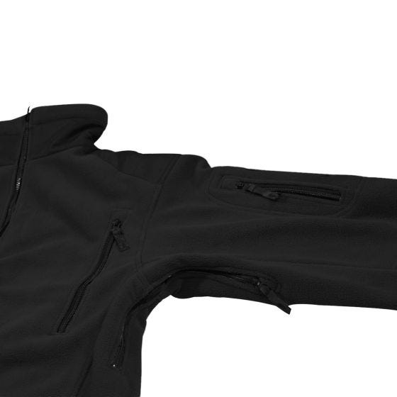 MFH Heavy Strike Fleece-Jacke Schwarz