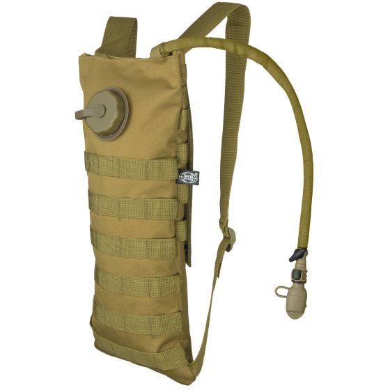 MFH Trinkblase und Tasche mit MOLLE-Befestigungssystem Coyote