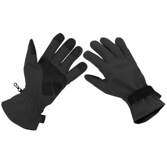 MFH Softshell Handschuhe - Schwarz
