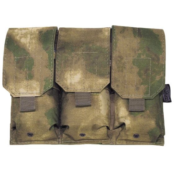MFH Dreifach-Magazintasche für M4/M16 mit MOLLE-Befestigung HDT Camo FG