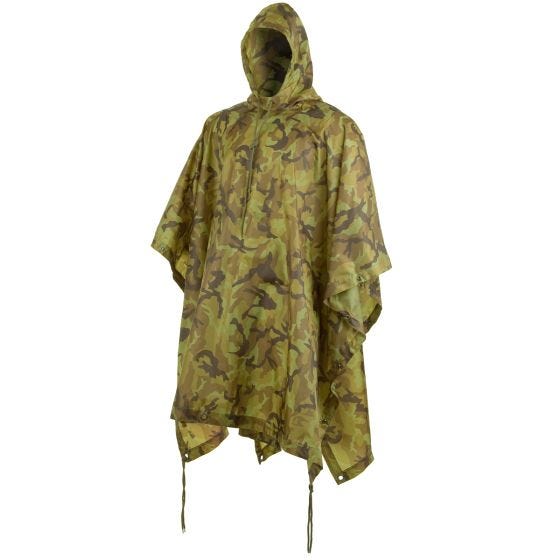 MFH US Poncho aus Ripstop Czech Woodland