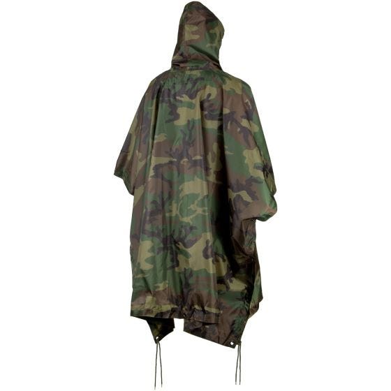MFH US Poncho aus Ripstop Woodland