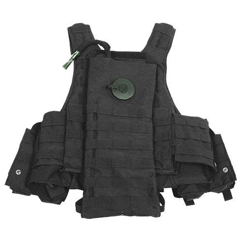 MFH Ranger Taktische Weste MOLLE-Befestigungssystem Schwarz