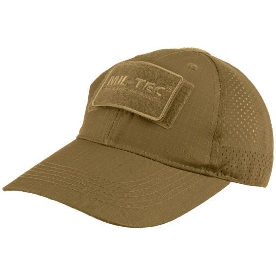 Mil-Tec Basecap mit Netzstoff Dark Coyote