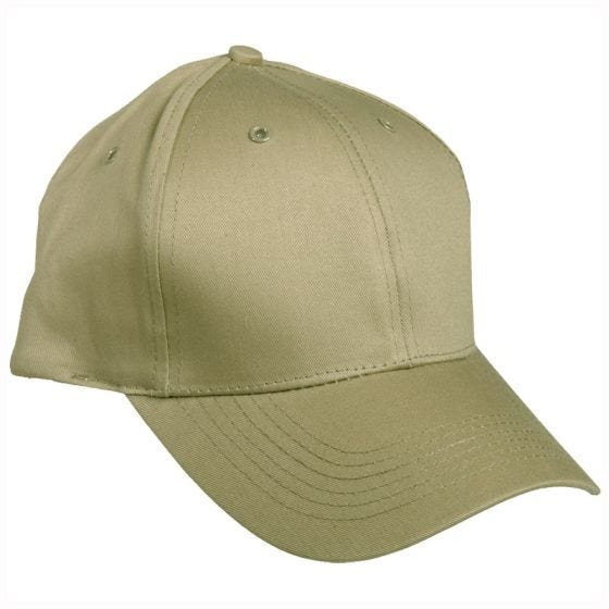 Mil-Tec Basecap mit Kunststoffverschluss Khaki