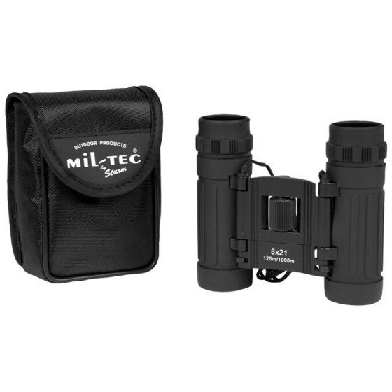 Mil-Tec 8x21 Klappbares Fernglas Schwarz