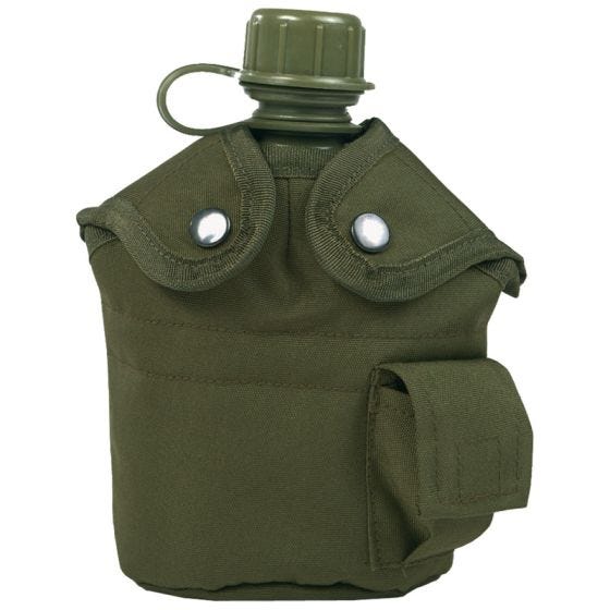 Mil-Tec US Feldflasche und Becher Oliv