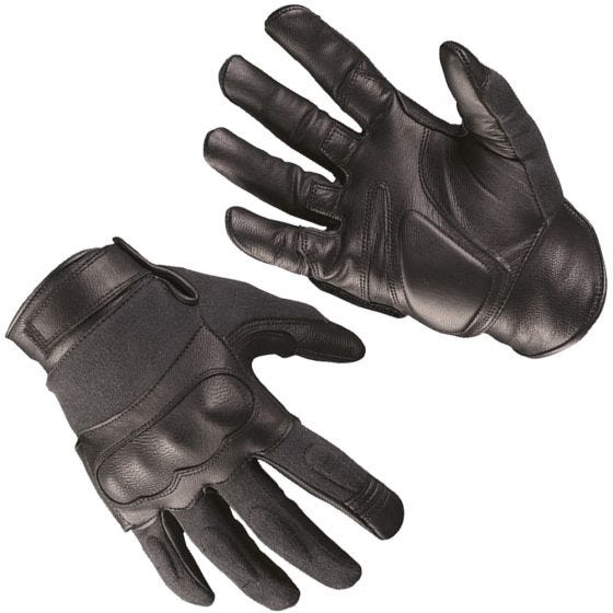 Mil-Tec Taktische Handschuhe aus Leder/Kevlar Schwarz