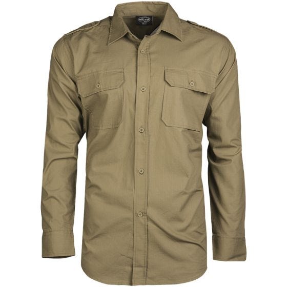Mil-Tec RipStop Langärmliges Hemd Coyote