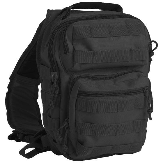 Mil-Tec One Strap Assault Pack Small Einsatzrucksack mit einem Träger Schwarz