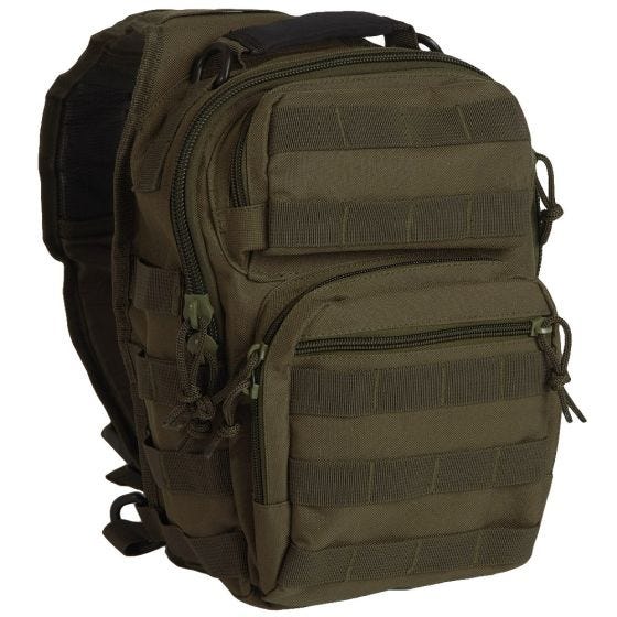 Mil-Tec One Strap Assault Pack Small Einsatzrucksack mit einem Träger Oliv