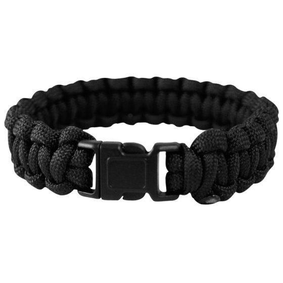 Mil-Tec 22 mm Armband aus Fallschirmschnur Schwarz