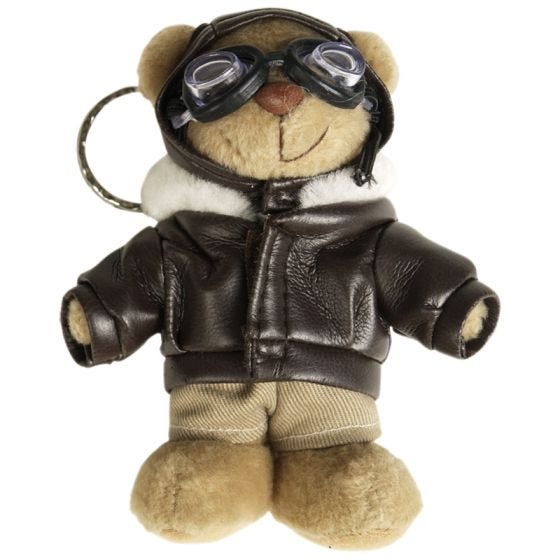 Mil-Tec Schlüsselring Pilot-Teddybär
