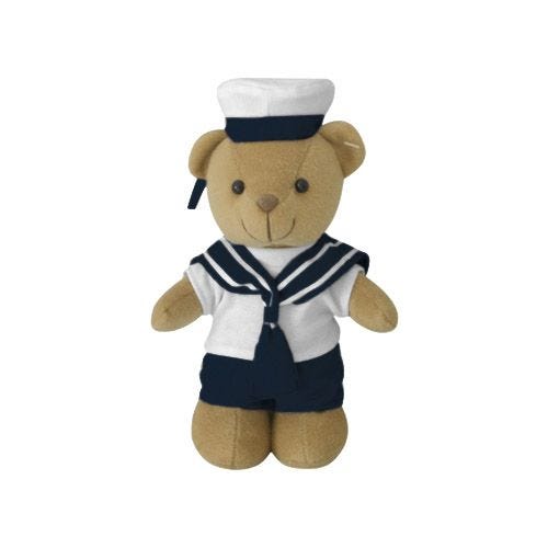 Mil-Tec Teddybär im Marine-Stil