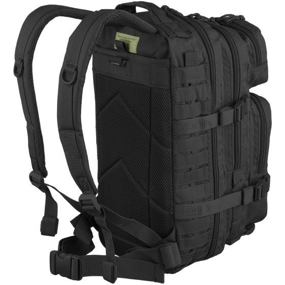 Mil-Tec US Assault Pack Laser Cut Small Einsatzrucksack Schwarz