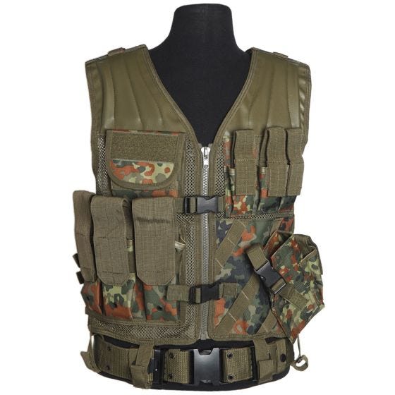 Mil-Tec USMC Taktische Weste Flecktarn