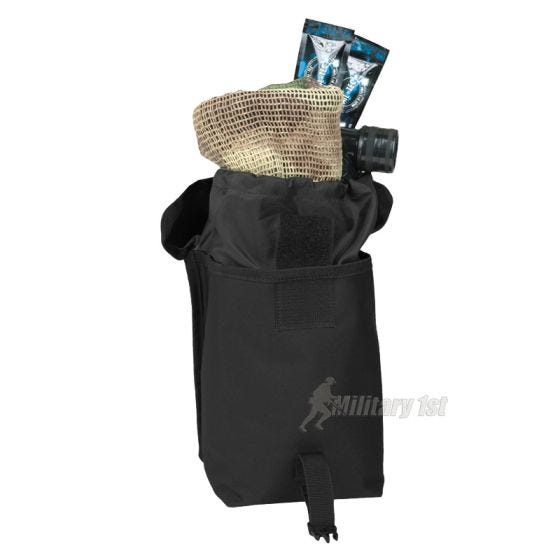 Mil-Tec Mehrzwecktasche mit MOLLE-Befestigungssystem Schwarz Groß