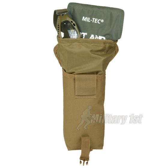 Mil-Tec Mehrzwecktasche mit MOLLE-Befestigungssystem Coyote Klein