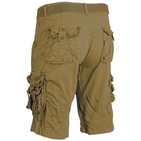 Mil-Tec Vintage Survival Shorts Prewashed Coyote