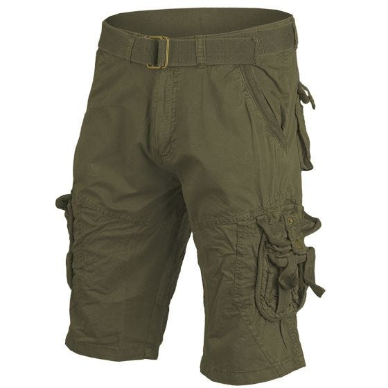 Mil-Tec Vintage Survival Shorts Prewashed Oliv
