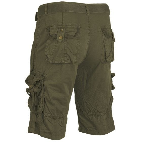 Mil-Tec Vintage Survival Shorts Prewashed Oliv