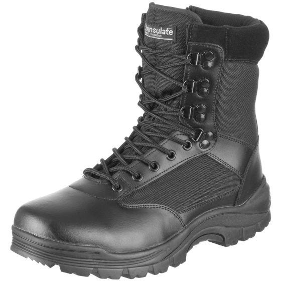 Mil-Tec Taktische Stiefel mit seitlichem Reißverschluss Schwarz