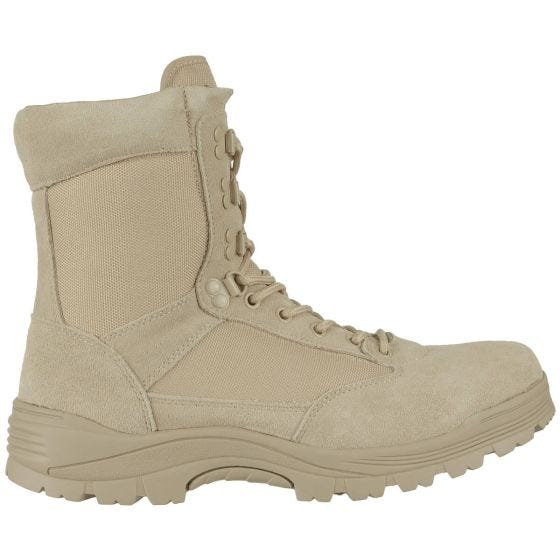 Mil-Tec Taktische Stiefel mit seitlichem Reißverschluss Khaki