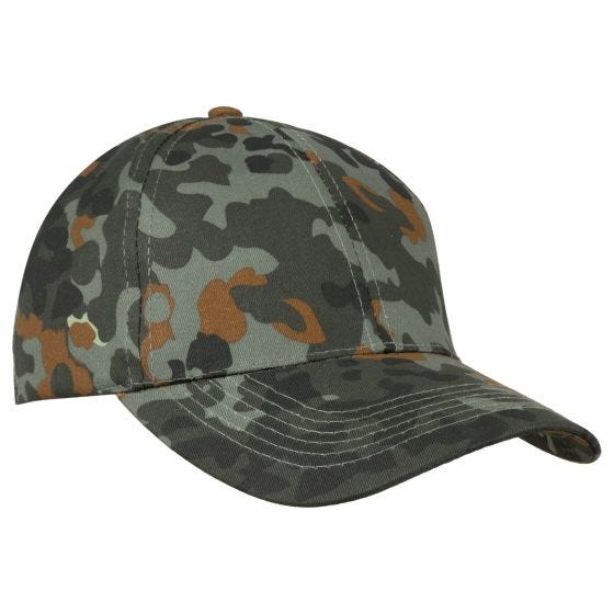 Mil-Tec Basecap mit Kunststoffverschluss Flecktarn