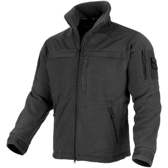Mil-Tec Elite HexTac Fleece-Jacke Schwarz