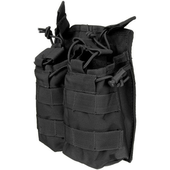 Mil-Tec Oben offene Doppel-Magazintasche Schwarz