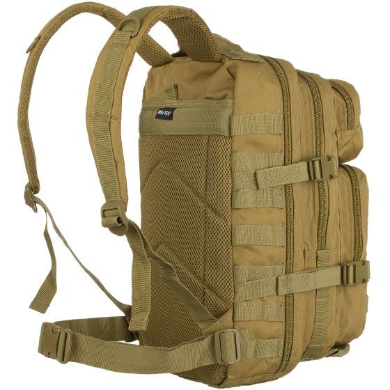 Mil-Tec US Assault Pack Small Einsatzrucksack mit MOLLE-Befestigungssystem Coyote