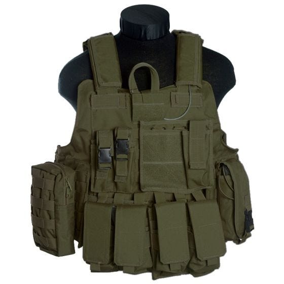 Mil-Tec M.Release MOLLE-Einsatzweste Oliv