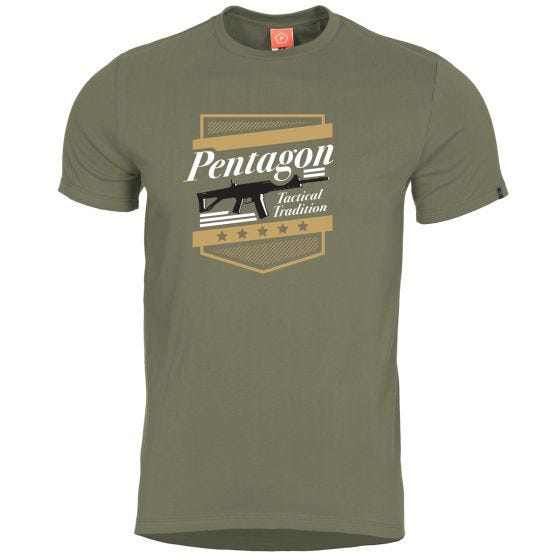 Pentagon Ageron T-Shirt mit ACR-Motiv Olivgrün
