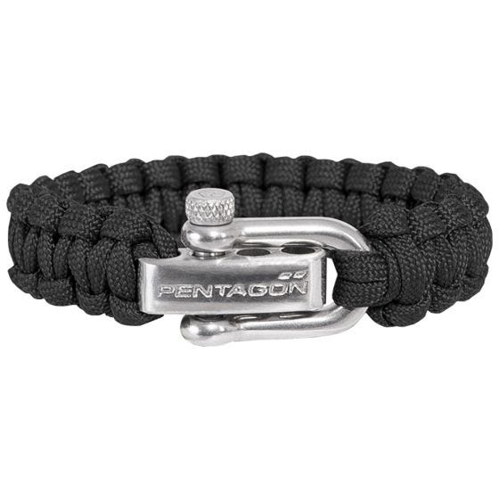 Pentagon Survival Armband Schwarz