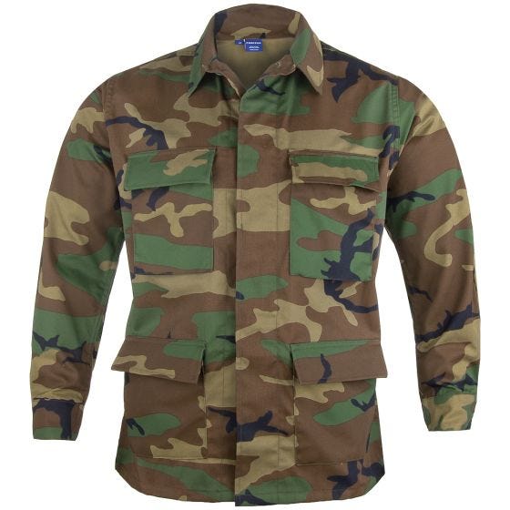 Propper BDU Jacke aus Baumwoll-Polyester-Twill Woodland