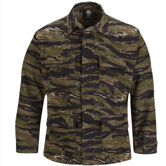 Propper Uniform BDU-Jacke aus Baumwoll-Polyester-Ripstop Asian Tiger Stripe