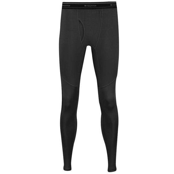 Propper lange Unterhose aus mittelschwerem Stoff Schwarz